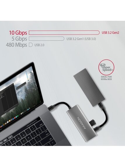 AXAGON Multi-port USB-C 10Gbps hub, 13cm | HMC-5G21 3 AXAGON Multi-port USB-C 10Gbps hub, 13cm | HMC-5G21 3