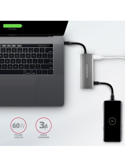 AXAGON Multi-port USB-C 10Gbps hub, 13cm | HMC-5G21 6 AXAGON Multi-port USB-C 10Gbps hub, 13cm | HMC-5G21 6