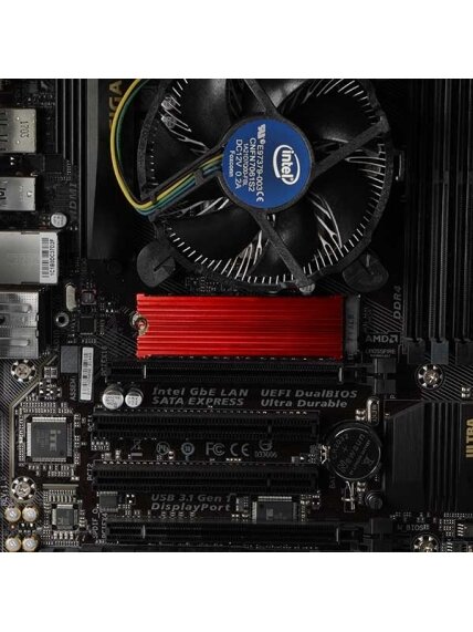 AXAGON | Passive aluminum cooler for all M.2 SSDs, size 2280, high 12 mm | CLR-M2 7 AXAGON | Passive aluminum cooler for all M.2 SSDs, size 2280, high 12 mm | CLR-M2 7