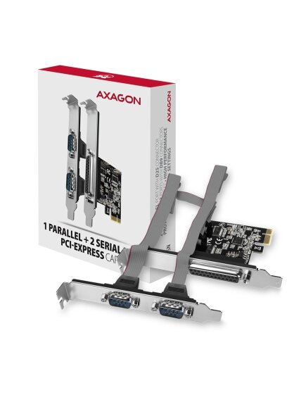 AXAGON PCI-Express card with one parallel and two serial ports 250 kbps | PCEA-PSN 5