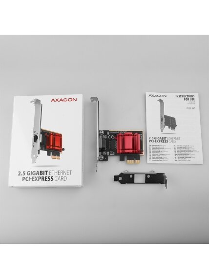 AXAGON PCI-Express network card with 2.5 Gbit/s transmission rate and PXE support | PCEE-G25 4 AXAGON PCI-Express network card with 2.5 Gbit/s transmission rate and PXE support | PCEE-G25 4