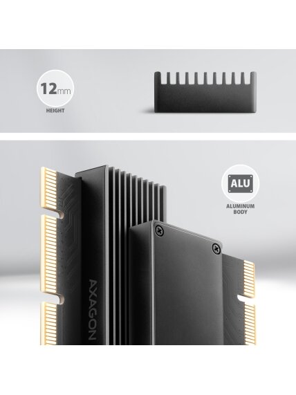 AXAGON PCI-Express x16 adapter with cooler for connecting an NVMe M.2 SSD drive to a computer | PCEM2-XS 3 AXAGON PCI-Express x16 adapter with cooler for connecting an NVMe M.2 SSD drive to a computer | PCEM2-XS 3