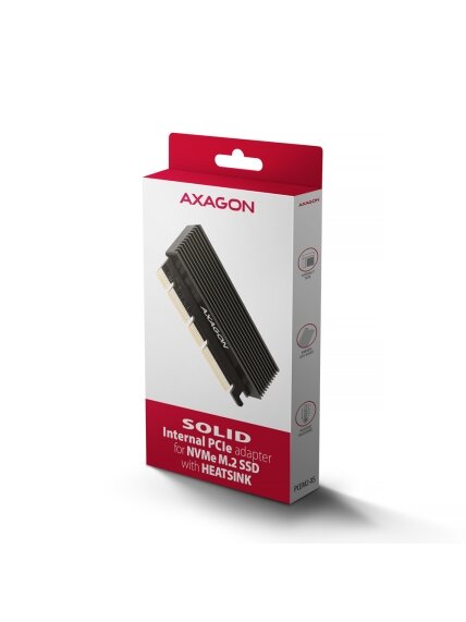 AXAGON PCI-Express x16 adapter with cooler for connecting an NVMe M.2 SSD drive to a computer | PCEM2-XS 6 AXAGON PCI-Express x16 adapter with cooler for connecting an NVMe M.2 SSD drive to a computer | PCEM2-XS 6