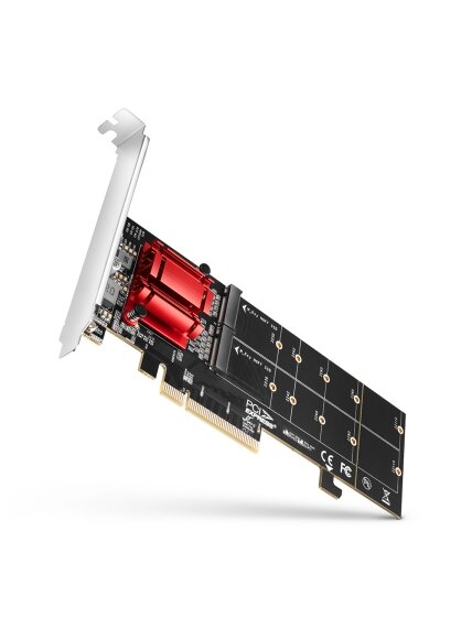 AXAGON PCIe 2x NVMe M.2 Controller | PCEM2-ND