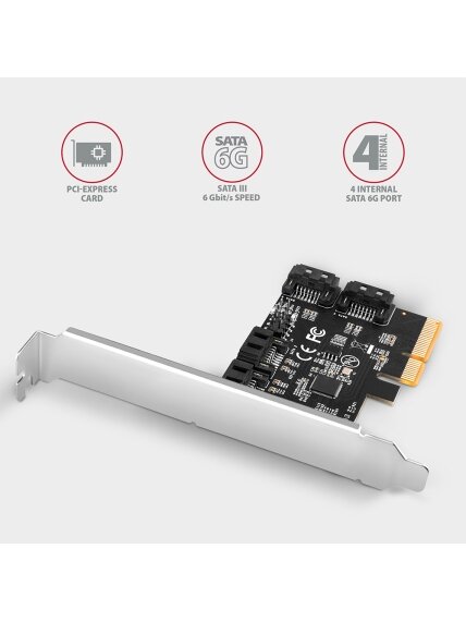 AXAGON PCIe Controller 4x SATA 6G | PCES-SA4X4 1