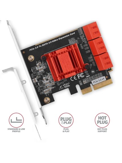 AXAGON PCIe Controller 6x SATA 6G | PCES-SA6 2