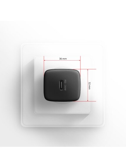 AXAGON Sil wallcharger 1x port USB-C, PD3.0/PPS/QC4+/SFC/AFC/Apple, 30W | ACU-PD30 4 AXAGON Sil wallcharger 1x port USB-C, PD3.0/PPS/QC4+/SFC/AFC/Apple, 30W | ACU-PD30 4