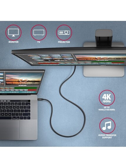 AXAGON | SPEED + USB-C, USB 20Gbps Cable, 0.5 m | BUCM32-CM05AB | USB Type-C to USB Type-C 6 AXAGON | SPEED + USB-C, USB 20Gbps Cable, 0.5 m | BUCM32-CM05AB | USB Type-C to USB Type-C 6