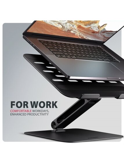 AXAGON STND-LQB stand for notebooks and tablets | Adjustable Height, Angle | 10-17.3 " | Maximum weight (capacity) 5 kg | Black 5 AXAGON STND-LQB stand for notebooks and tablets | Adjustable Height, Angle | 10-17.3 " | Maximum weight (capacity) 5 kg | Black 5