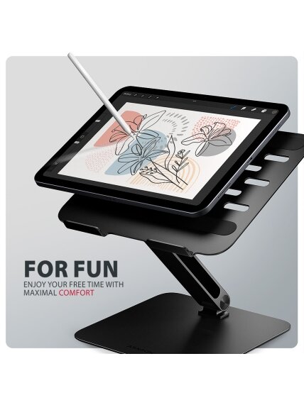 AXAGON STND-LQB stand for notebooks and tablets | Adjustable Height, Angle | 10-17.3 " | Maximum weight (capacity) 5 kg | Black 6 AXAGON STND-LQB stand for notebooks and tablets | Adjustable Height, Angle | 10-17.3 " | Maximum weight (capacity) 5 kg | Black 6