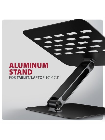 AXAGON STND-LQB stand for notebooks and tablets | Adjustable Height, Angle | 10-17.3 " | Maximum weight (capacity) 5 kg | Black 7 AXAGON STND-LQB stand for notebooks and tablets | Adjustable Height, Angle | 10-17.3 " | Maximum weight (capacity) 5 kg | Black 7