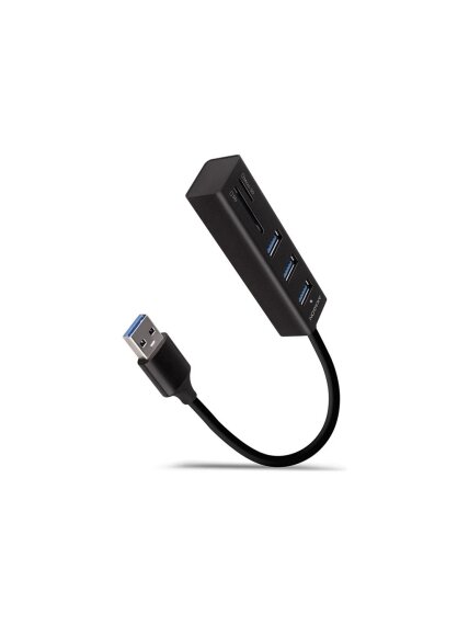 AXAGON SuperSpeed USB-A Hub and Card Reader | HMA-CR3A AXAGON SuperSpeed USB-A Hub and Card Reader | HMA-CR3A