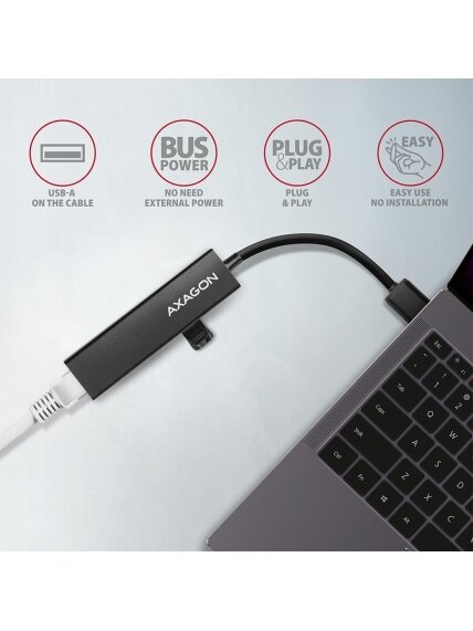 AXAGON SuperSpeed USB-A Hub and Gigabit LAN | HMA-GL3A 3 AXAGON SuperSpeed USB-A Hub and Gigabit LAN | HMA-GL3A 3
