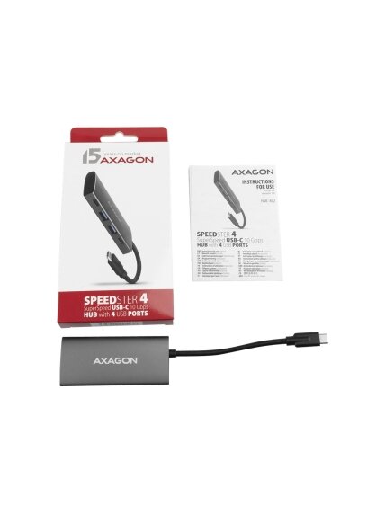 AXAGON SuperSpeed USB-C 10 Gbps SPEEDSTER 4 Hub | HMC-4G2 6 AXAGON SuperSpeed USB-C 10 Gbps SPEEDSTER 4 Hub | HMC-4G2 6