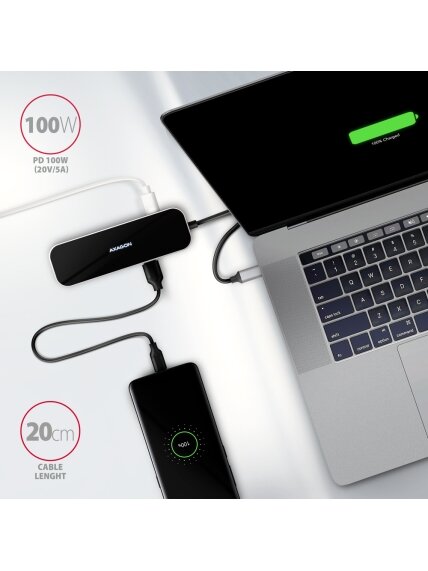 AXAGON SuperSpeed USB-C COMBO 6in1 Hub | HMC-6GL 4