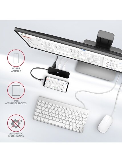 AXAGON SuperSpeed USB-C COMBO 6in1 Hub | HMC-6GL 5