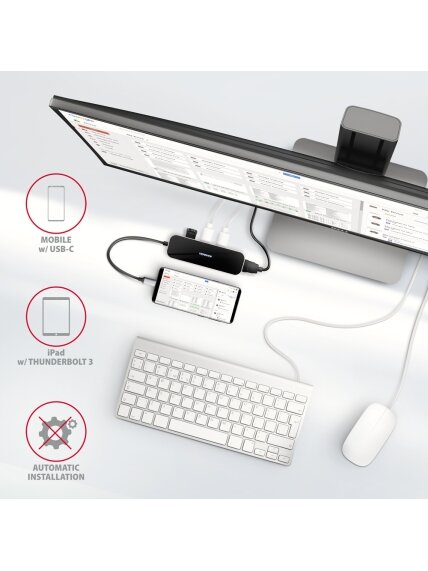 AXAGON SuperSpeed USB-C Combo 6in1 Hub | HMC-6H4A 4