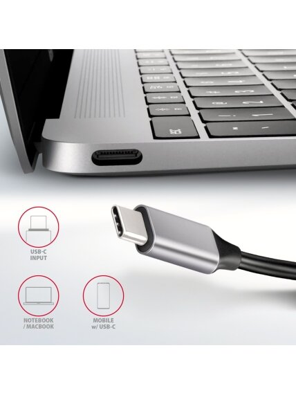 AXAGON SuperSpeed USB-C Combo 6in1 Hub | HMC-6H4A 5 AXAGON SuperSpeed USB-C Combo 6in1 Hub | HMC-6H4A 5