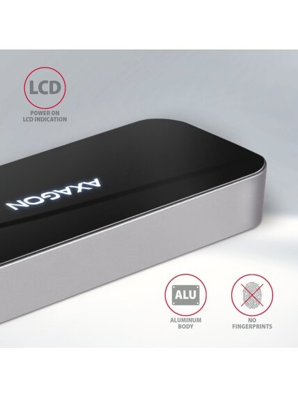 AXAGON SuperSpeed USB-C Combo 6in1 Hub | HMC-6H4A 6