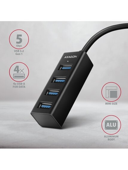AXAGON SuperSpeed USB-C MINI Hub | HUE-M1C 1 AXAGON SuperSpeed USB-C MINI Hub | HUE-M1C 1
