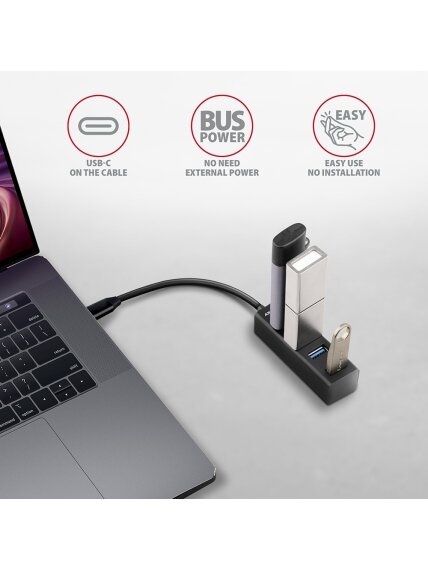 AXAGON SuperSpeed USB-C MINI Hub | HUE-M1C 3