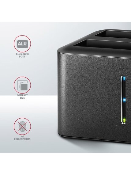 AXAGON | SuperSpeed USB DUAL 2.5" SSD/HDD MINI dock | ADSA-D25 4
