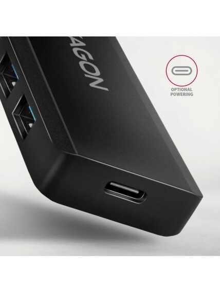 AXAGON Travel four-port USB-C 5Gbps hub | HUE-C1C 3 AXAGON Travel four-port USB-C 5Gbps hub | HUE-C1C 3