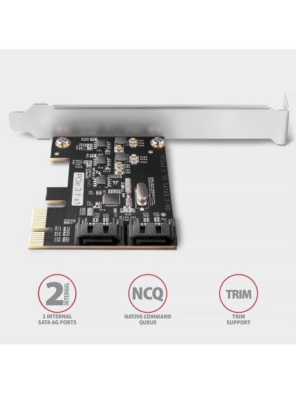 AXAGON Two-channel SATA III PCI-Express controller with two internal SATA port outputs | PCES-SJ2 3 AXAGON Two-channel SATA III PCI-Express controller with two internal SATA port outputs | PCES-SJ2 3
