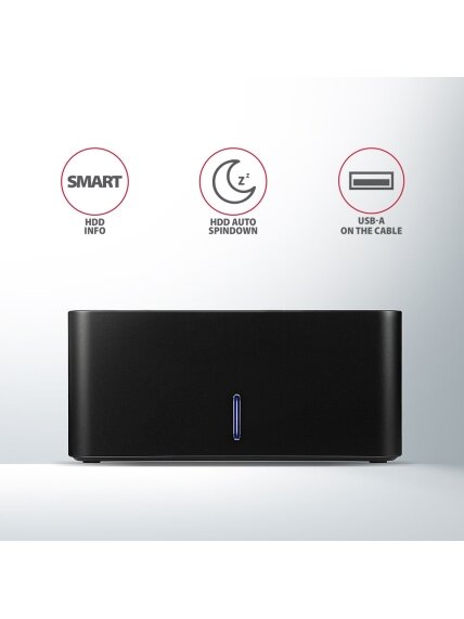 AXAGON | USB 3.0-1x SATA 6G HDD Dock Station, Black | ADSA-SN 4 AXAGON | USB 3.0-1x SATA 6G HDD Dock Station, Black | ADSA-SN 4
