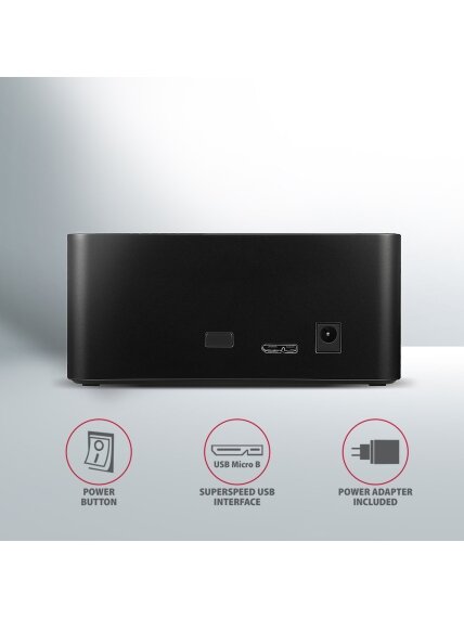 AXAGON | USB 3.0-1x SATA 6G HDD Dock Station, Black | ADSA-SN 7 AXAGON | USB 3.0-1x SATA 6G HDD Dock Station, Black | ADSA-SN 7