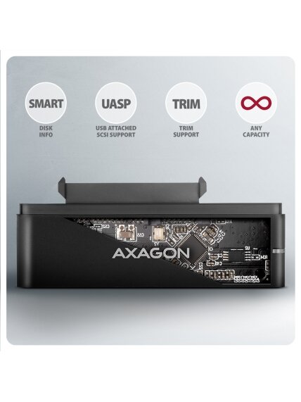 AXAGON USB-C 10Gbps FAST PORT X adapter for 2.5"/3.5" SSD/HDD | ADSA-FPX 2 AXAGON USB-C 10Gbps FAST PORT X adapter for 2.5"/3.5" SSD/HDD | ADSA-FPX 2