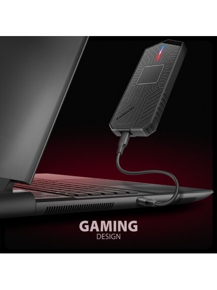 AXAGON USB-C 10Gbps - M.2 NVMe and SATA SSD GAME M.2 box | EEM2-GAM 2 AXAGON USB-C 10Gbps - M.2 NVMe and SATA SSD GAME M.2 box | EEM2-GAM 2