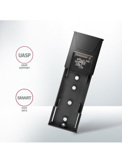 AXAGON USB-C 10Gbps - M.2 NVMe and SATA SSD THIN SCREWLESS box | EEM2-GTS2 1 AXAGON USB-C 10Gbps - M.2 NVMe and SATA SSD THIN SCREWLESS box | EEM2-GTS2 1