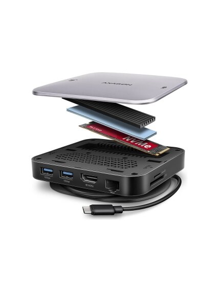 AXAGON USB-C 10Gbps UFO 9in1 Hub | HMC-UFO AXAGON USB-C 10Gbps UFO 9in1 Hub | HMC-UFO