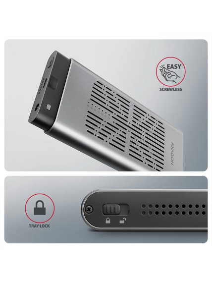 AXAGON USB-C 20Gbps Dual M.2 NVMe SSD CLONE MASTER Enclosure | EEM2-20GD 6 AXAGON USB-C 20Gbps Dual M.2 NVMe SSD CLONE MASTER Enclosure | EEM2-20GD 6