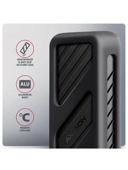 AXAGON USB-C 20Gbps - M.2 NVMe SSD ARMORED Box | EEM2-20G 4 AXAGON USB-C 20Gbps - M.2 NVMe SSD ARMORED Box | EEM2-20G 4