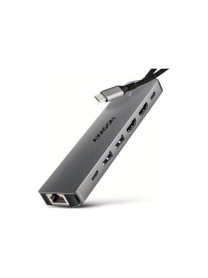 AXAGON USB-C 5Gbps DUAL 4K DISPLAY 7in1 Hub | HMC-7HX2
