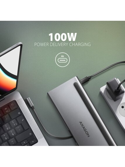 AXAGON USB-C 5Gbps TRIPLE 4K DISPLAY 11in1 Hub | HMC-4KX3 7 AXAGON USB-C 5Gbps TRIPLE 4K DISPLAY 11in1 Hub | HMC-4KX3 7