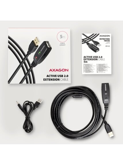 AXAGON | USB Repeater Cable | ADR-205 | USB Type-A to USB Type-A 6 AXAGON | USB Repeater Cable | ADR-205 | USB Type-A to USB Type-A 6