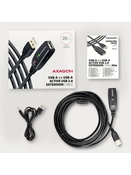 AXAGON | USB repeater cable | ADR-220 | USB Type-A to USB Type-A 6 AXAGON | USB repeater cable | ADR-220 | USB Type-A to USB Type-A 6