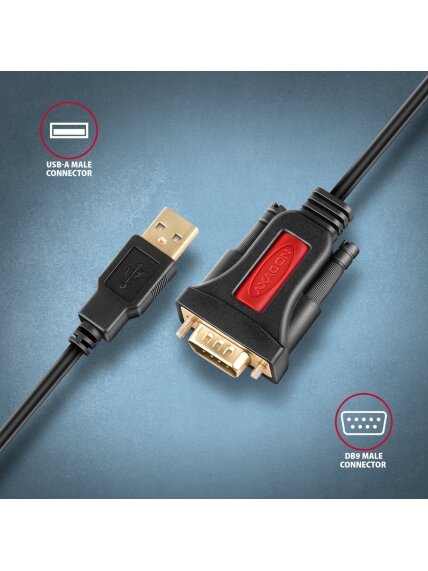 AXAGON USB - SERIAL Active Adapter | ADS-1PSN 1 AXAGON USB - SERIAL Active Adapter | ADS-1PSN 1