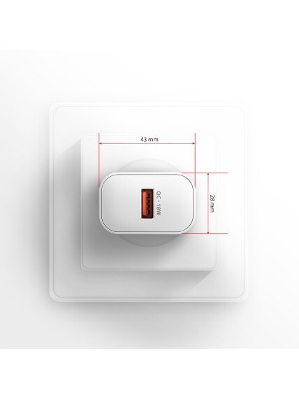 AXAGON Wallcharger 1x port USB-A, QC3.0/AFC/FCP/Apple, 18W | ACU-QC18W 6 AXAGON Wallcharger 1x port USB-A, QC3.0/AFC/FCP/Apple, 18W | ACU-QC18W 6