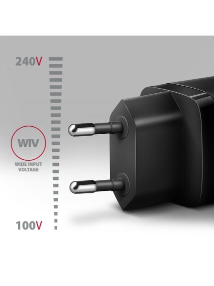 AXAGON Wallcharger 2x port (USB-A + USB-C), 20W | ACU-PQ20 2 AXAGON Wallcharger 2x port (USB-A + USB-C), 20W | ACU-PQ20 2