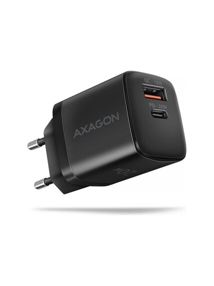 AXAGON Wallcharger 2x port (USB-A + USB-C), 20W | ACU-PQ20