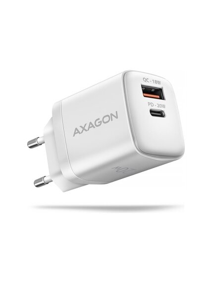 AXAGON Wallcharger 2x port (USB-A + USB-C), 20W | ACU-PQ20W AXAGON Wallcharger 2x port (USB-A + USB-C), 20W | ACU-PQ20W