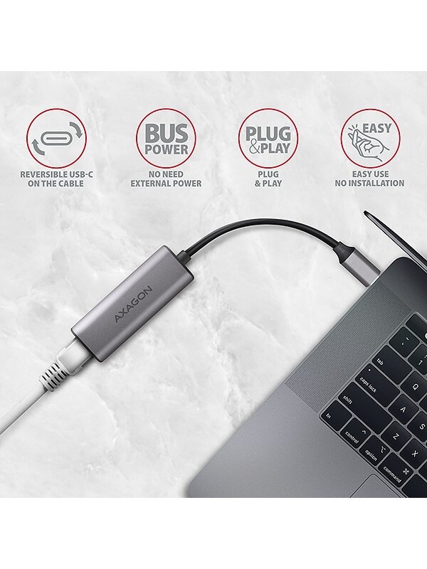 AXAGON | ADE-25RC SuperSpeed USB-C 2.5 Gigabit Ethernet 2