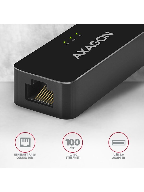 AXAGON ADE-XR USB 2.0 Ethernet 10/100 adapter with automatic installation 1