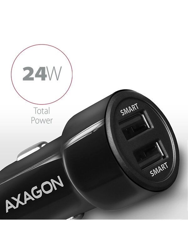 AXAGON Dual car charger, 24W | PWC-5V5 5 AXAGON Dual car charger, 24W | PWC-5V5 5