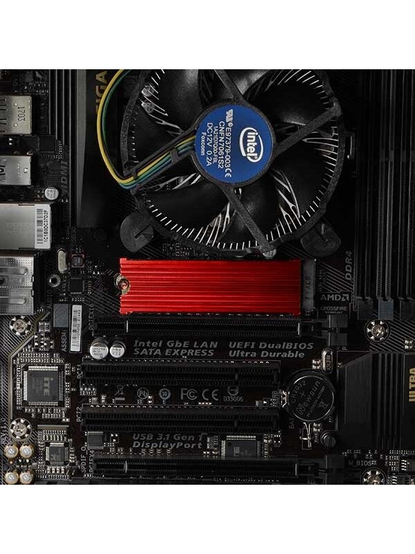 AXAGON | Passive aluminum cooler for all M.2 SSDs, size 2280, high 12 mm | CLR-M2 7 AXAGON | Passive aluminum cooler for all M.2 SSDs, size 2280, high 12 mm | CLR-M2 7