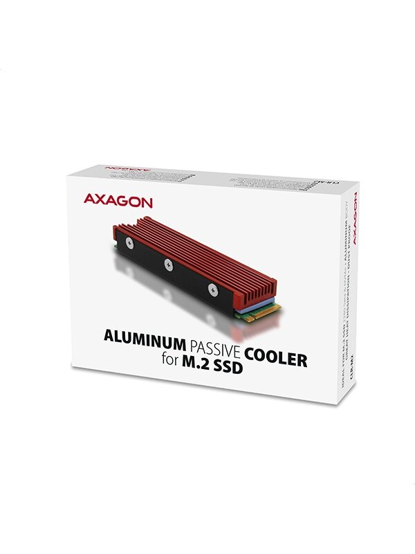 AXAGON | Passive aluminum cooler for all M.2 SSDs, size 2280, high 12 mm | CLR-M2 9 AXAGON | Passive aluminum cooler for all M.2 SSDs, size 2280, high 12 mm | CLR-M2 9